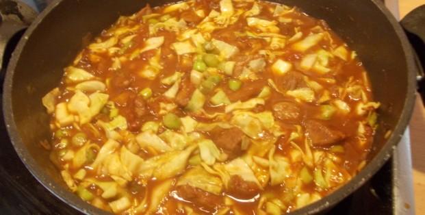 Stoofpotje spitskool met hamlappen ook voor de slowcooker Stoofpotje spitskool met hamlappen ook voor de slowcooker