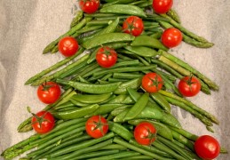 Groen(t)e kerstboom van de bakplaat