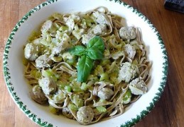 Pasta met worst uit Norcia (Umbrië)