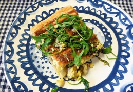 Zeevruchten Quiche met Rucola