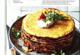 Mexicaanse tortilla taart met gehakt