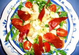 Salade van witte asperges met Serrano ham