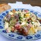 Aardappelsalade met asperges en appel