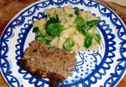 Gehaktbrood (Meatloaf) met paddenstoelen