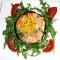 Portobello gevuld met ei en zalm (Paastip)