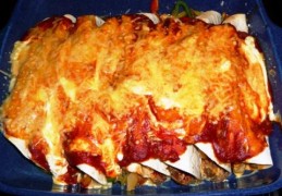 Enchiladas met gehakt vulling