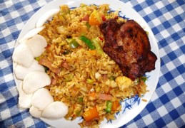 Hollandse nasi met veel groenten