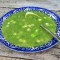Groene soep met kruidenkaas