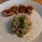 Involtini van varkensvlees met rauwe ham en rode pesto