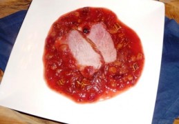 Beenham met Cranberrysaus