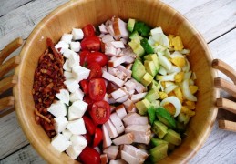 Salade “alles op een rij”