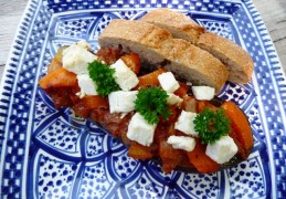 Melitzánes yemistés (Grieks gevulde aubergines)