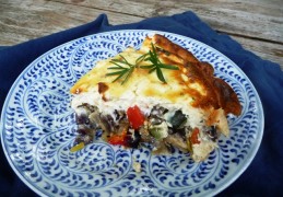 Quiche met Mediterrane groenten en feta