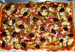 Griekse pizza van Yiannis