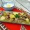 Kruidige kip kerrie met ananas en champignons