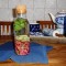 Tafelwater met granaatappel, limoen, munt en gember