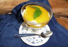 Eenvoudig mango mascarpone dessert