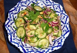 Thaise komkommersalade fris en pittig