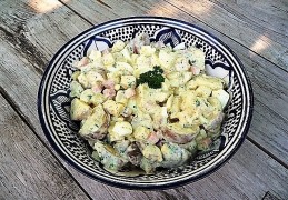 Witte asperge aardappelsalade (La Place)