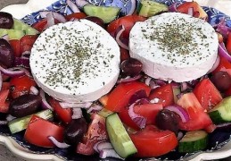 De echte Griekse salade (basisrecept)
