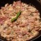 Romige Italiaanse champignonsaus met ham kaas en veel knoflook