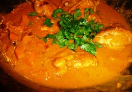 Thaise pompoencurry met kip