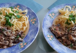 Paddenstoelenstroganoff van Jamie Oliver