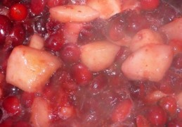 Cranberrysaus met peren