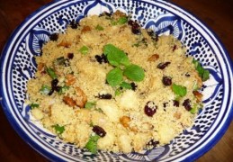 Couscous met appel en cranberry's