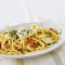 Spaghetti aglio e olio met kabeljauwfilet