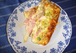 Ovenschotel met asperges en ham