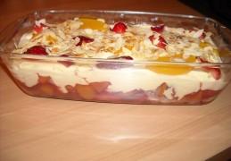 Zalige trifle met mascarpone, advocaat en fruit