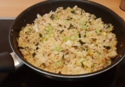 Provencaalse rijst met courgette