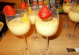 Mangocreme met limoncello