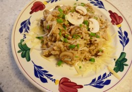 Romige Risotto  Rapido met kastanje champignons