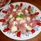 Rosbief carpaccio met truffelmayonaise