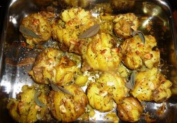 Geplette Opperdoezer uit de oven (Smashed Patatoes)