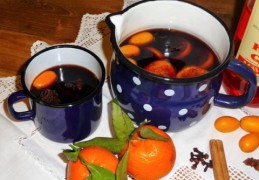 Glühwein met mandarijn en likeur