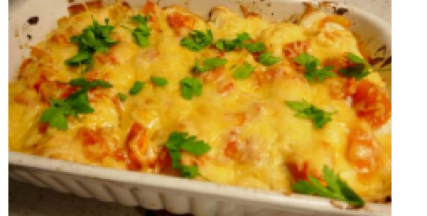 Zachte Smeuïge Tex Mex Wraps met gehakt en paprika uit de oven