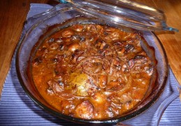 Ouderwetse Sukadelapjes met champignons (uit de oven)