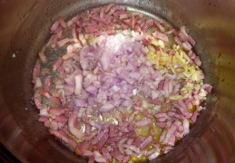 Risotto met pompoen en yacon