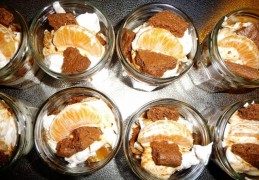 Yoghurt Tiramisu met speculaas en mandarijn