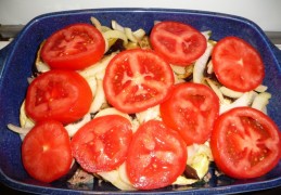 Ovenschotel op Griekse wijze (Moussaka light)