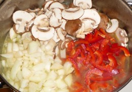 Kippen/groentesoep met Chinese kool