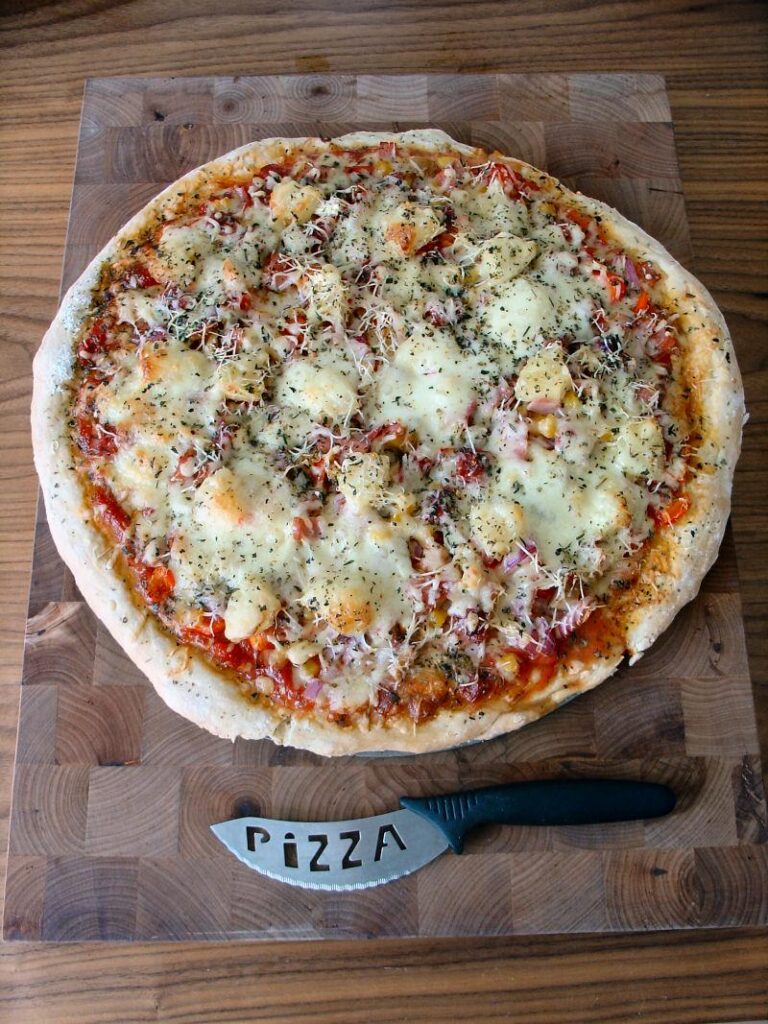 Bob’s zelfgemaakte pizza