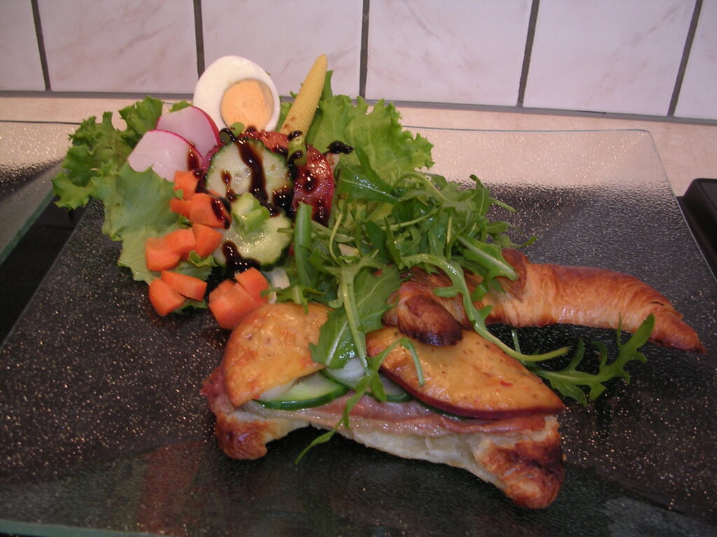 Belegde croissants