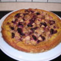 Taart met kersen,appels,rozijnen en rabarber