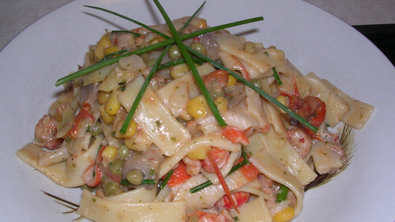 Tagliatelle met bieslook