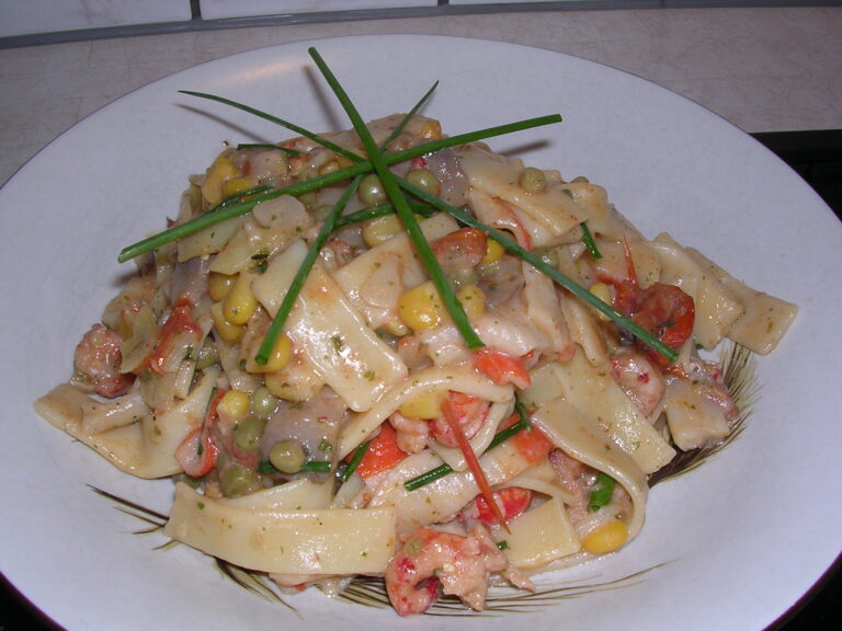 Tagliatelle met bieslook