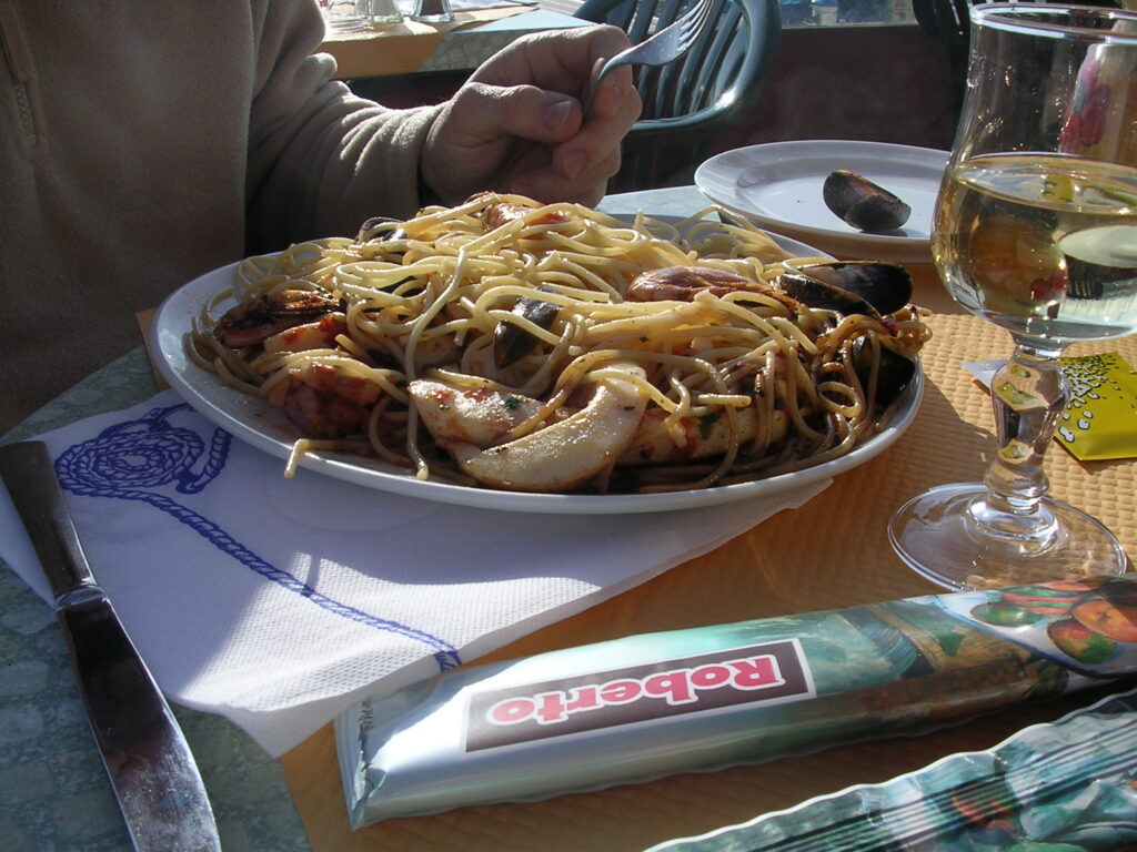 Spaghetti met zeevruchten kroatie
